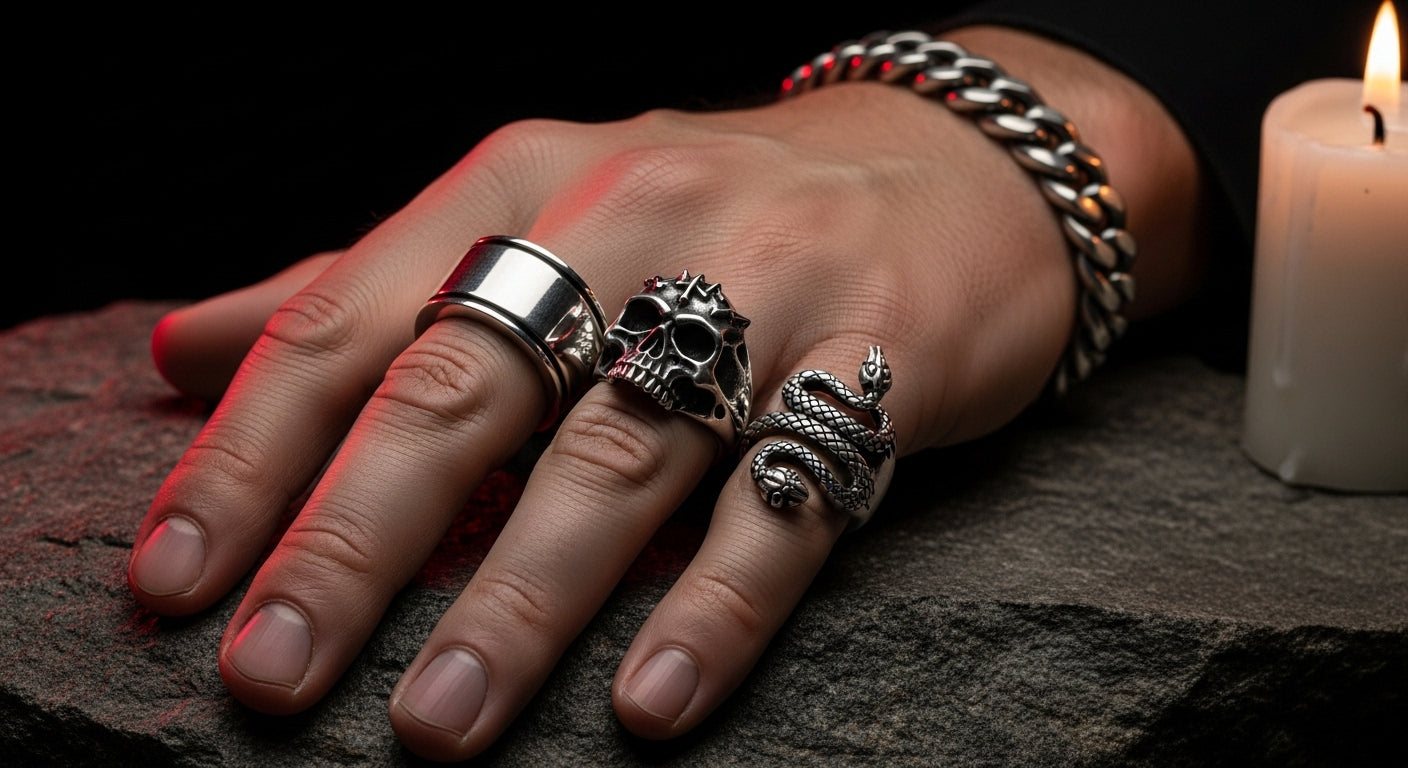 Chunky Silver Is Back — And Gothic Men Are Wearing It Best