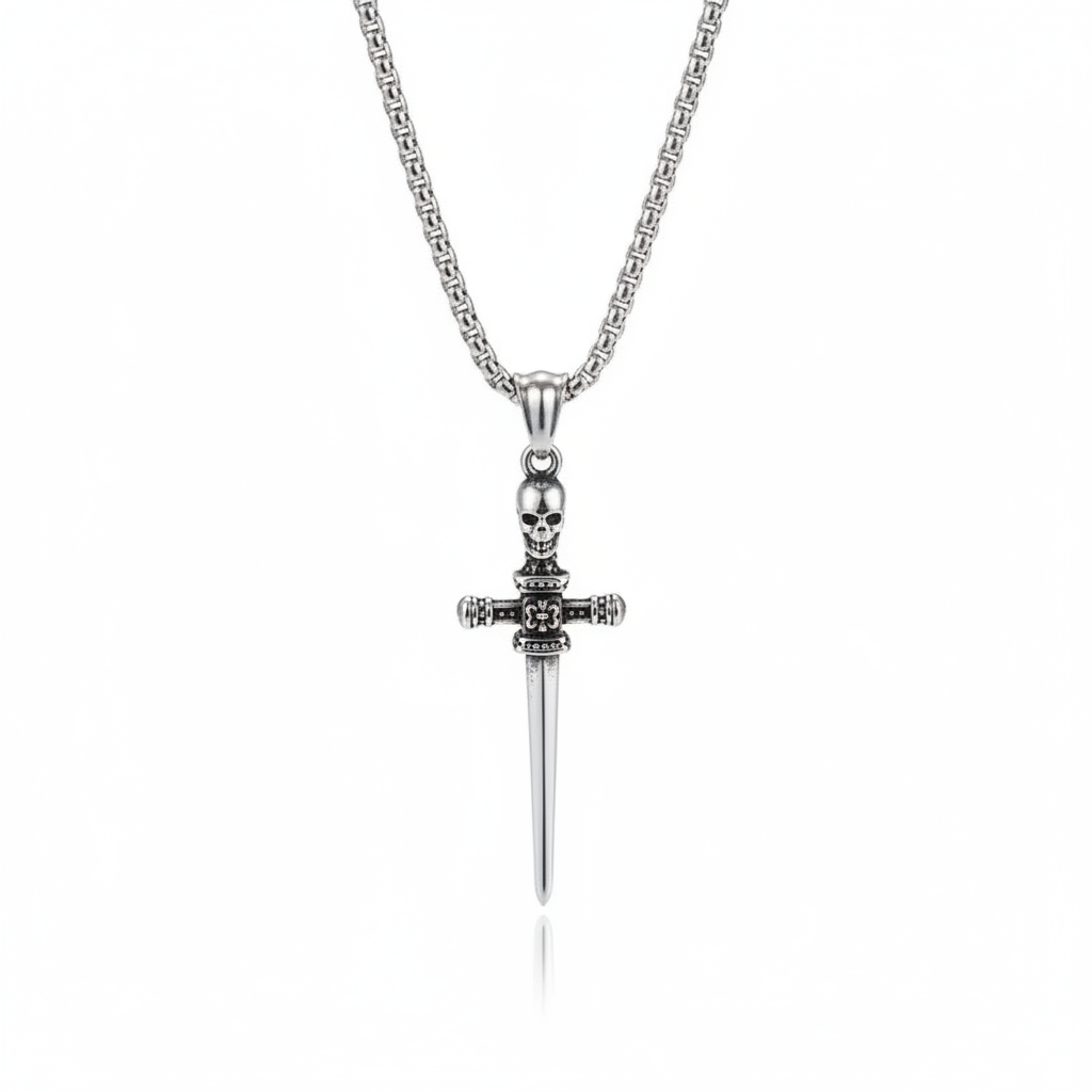Dark Dagger Cross Pendant