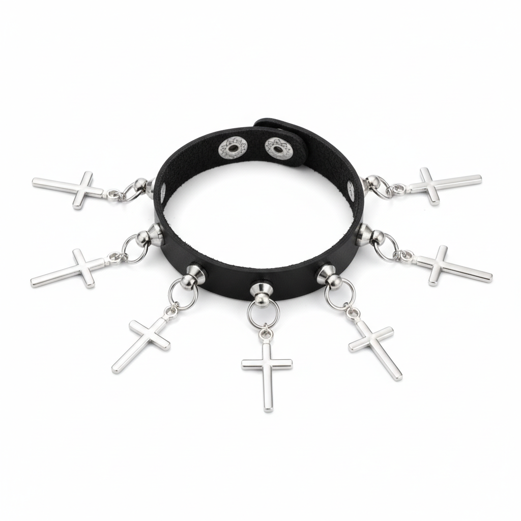 Cross Dangle Chain Bracelet