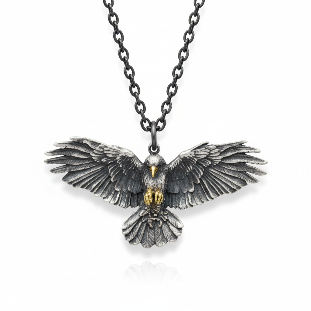 Spread Wing Falcon Pendent